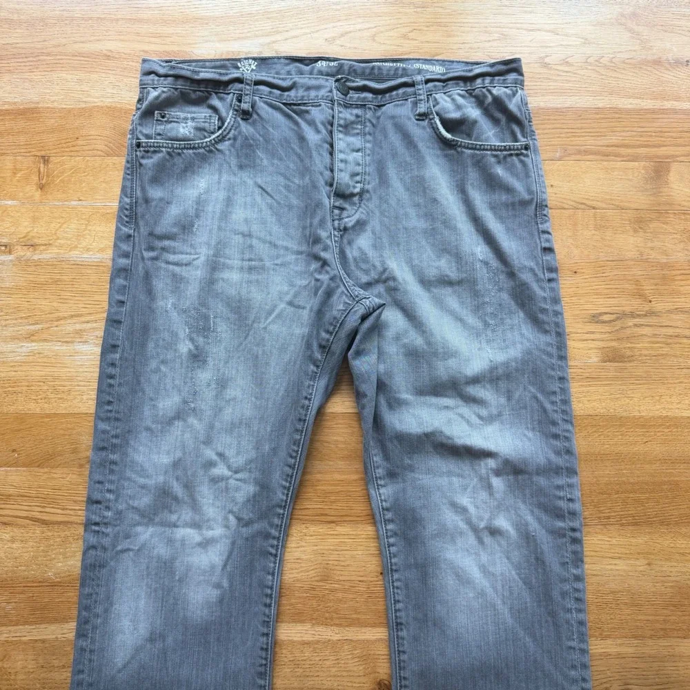 Crooks & Castles Denim Works Ratchet Fit Standard Grey Straight Leg Jeans 34x32